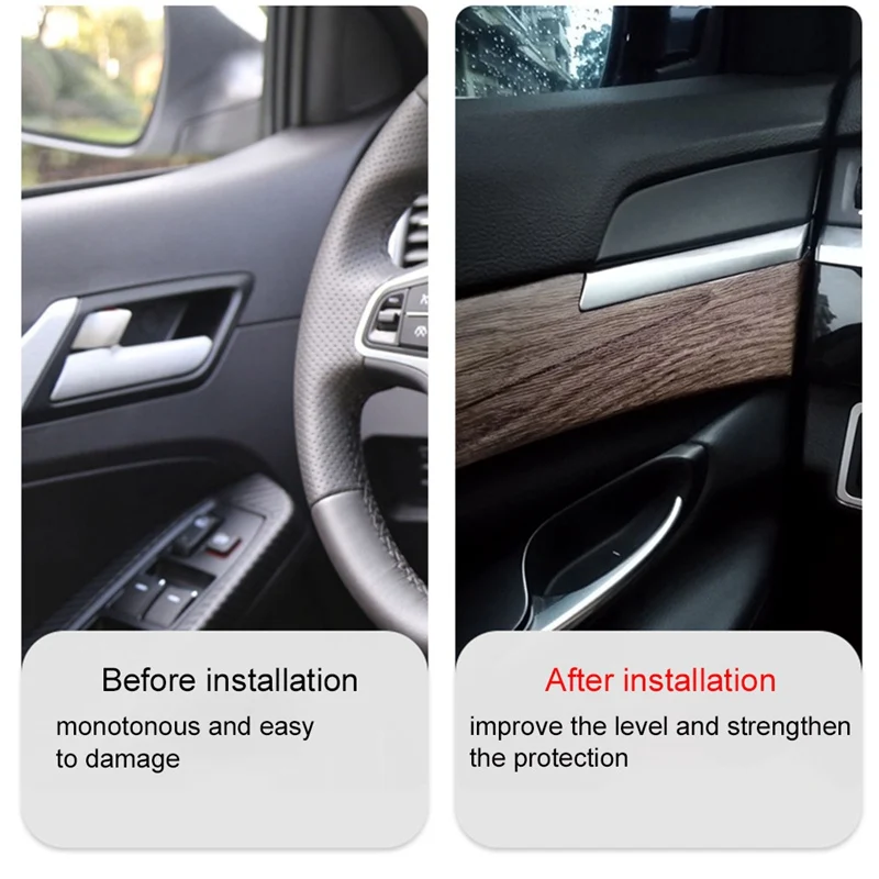 

Car Interior Film Wood Grain Sticker Car Wood Grain Color Change Film 30cm*100cm Waterproof Film Wrapped Car Interior Decal New