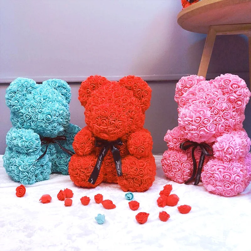 Горячие подарки на день Святого Валентина большое ожерельес 25 см плюшевый