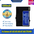 Аккумулятор 1000 мА  ч EBA-510 для Siemens A51, A52, A55, A56, A57, A60, CT56, M55, M56, M60, MC60, A62,A65,A75,C55,C56,C60,C61,C70, C71,A70, S55
