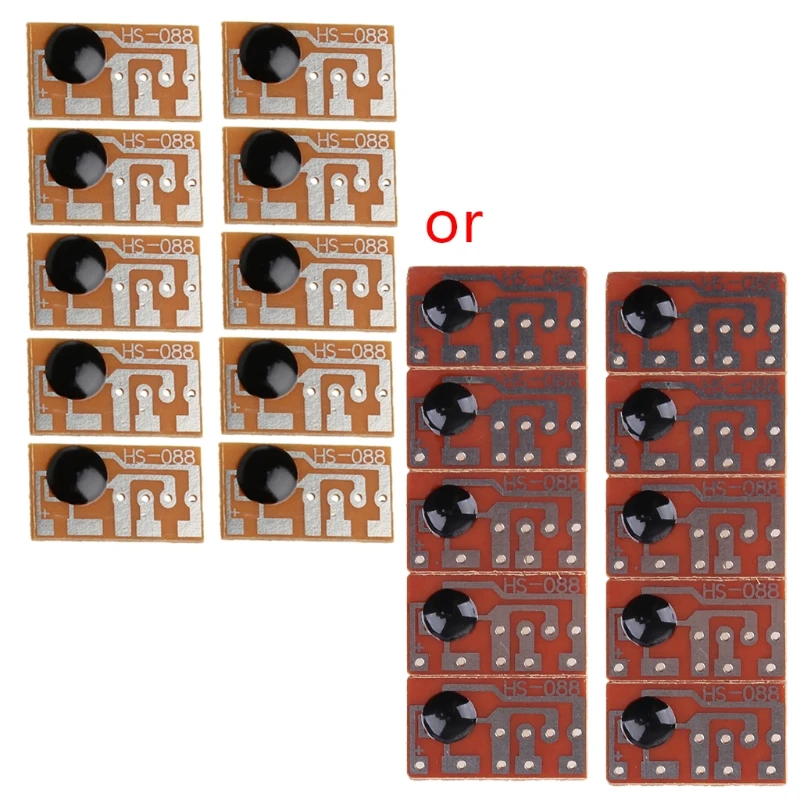 

Новинка 2021, 10 шт., дверной звонок, три раза, музыкальная звуковая плата, органический мономодуль музыки