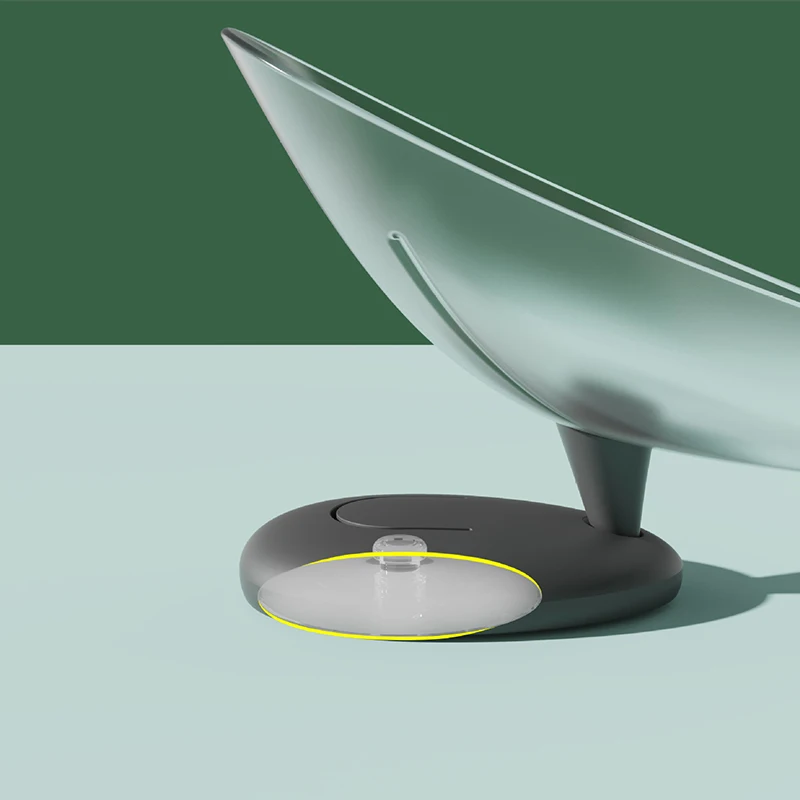 Держатель для мыла в форме листа с отверстием под углом мощное украшение на