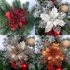 Большой искусственный цветок розы Zerolife, рождественские украшения для дома, свадьбы, сделай сам, Рождественская елка, искусственные цветы, рождественские украшения