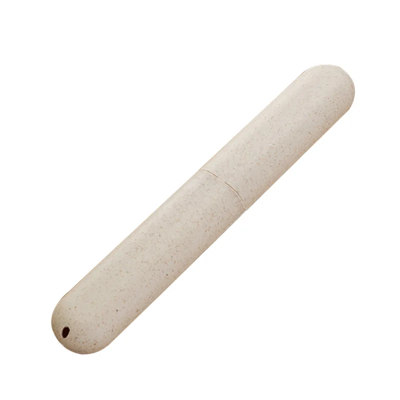 Beige 1 шт. простые цветные портативные зубные щетки протектор пластиковый водонепроницаемый пылезащитный чехол для зубной щетки держатель дорожные аксессуары - Цвет: Beige