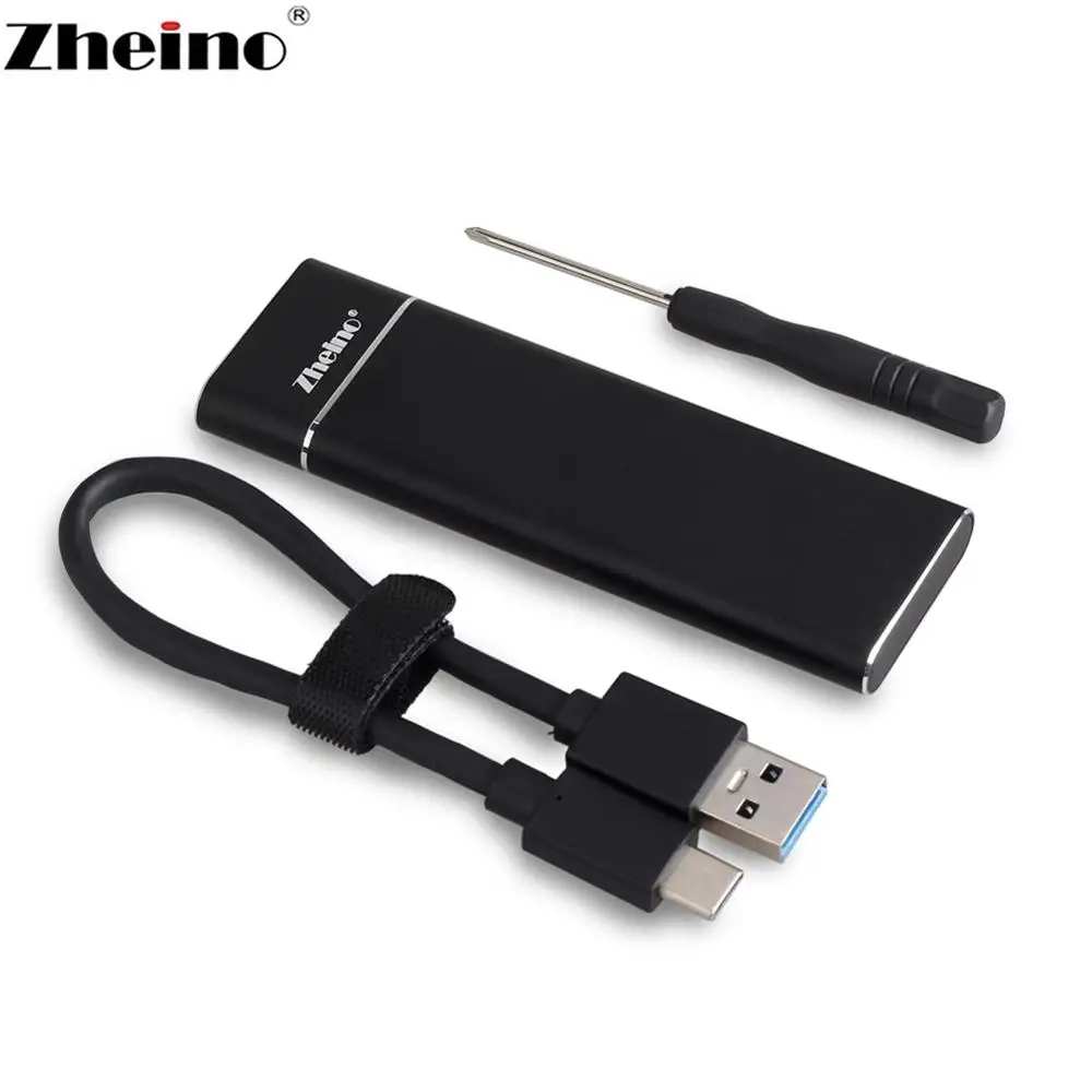 Zheino USB 3,1 для M.2 SSD портативный жесткий диск с OTG для M.2 SATA 2242/2260/2280