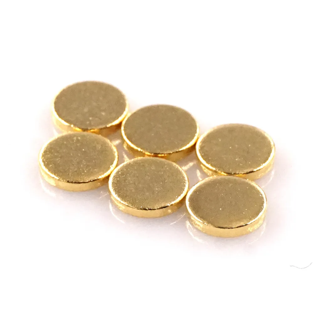 100 шт. круглые контактные накладки с плоской поверхностью диаметр 5 0 мм высота 1