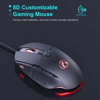 iMice T91 Fire Button Design USB Wired Gaming Mouse Computer Gamer 7200 DPI Optical Mice for Laptop Game Mouse Custom Macros