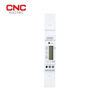 cnc dds226d 1p lcd 545a 230v 50hz single phase din rail energy meter kwh 35mm standard din rail installation