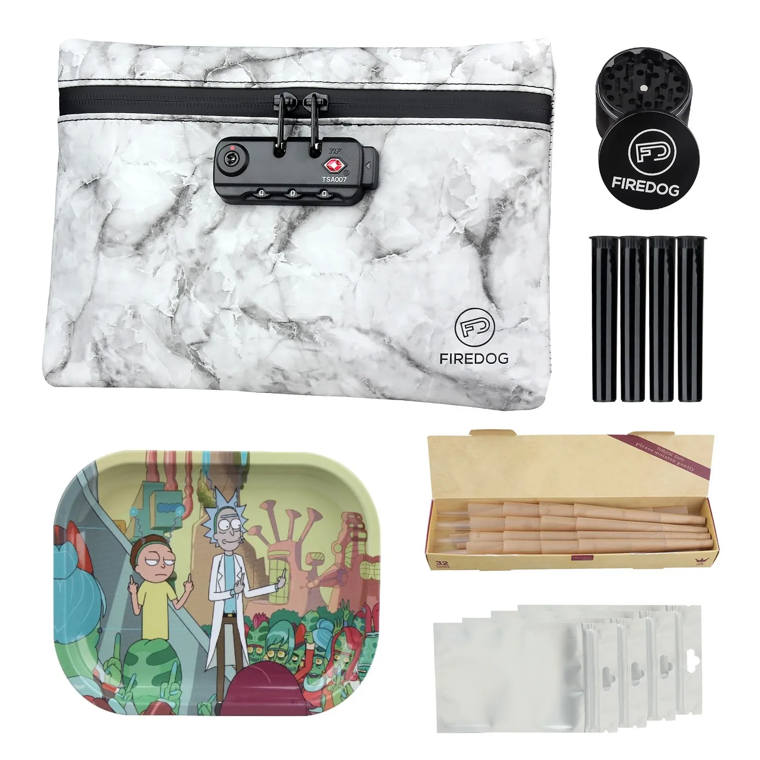 Огнеупорная сумка наборы аксессуары для сорняков табачная с замком чехол поднос