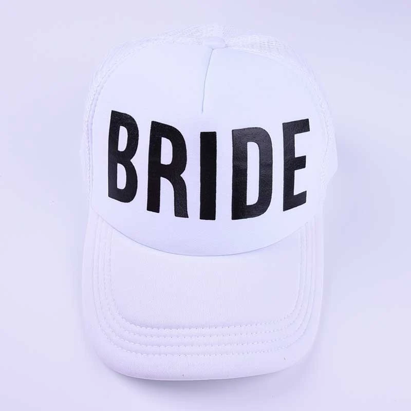 Black BRIDE 1 шт, бейсболка для невесты, для девичника, вечерние, для девичника, для свадебной вечеринки, украшения для девичника, вечерние аксессуары, Q - Цвет: Black BRIDE