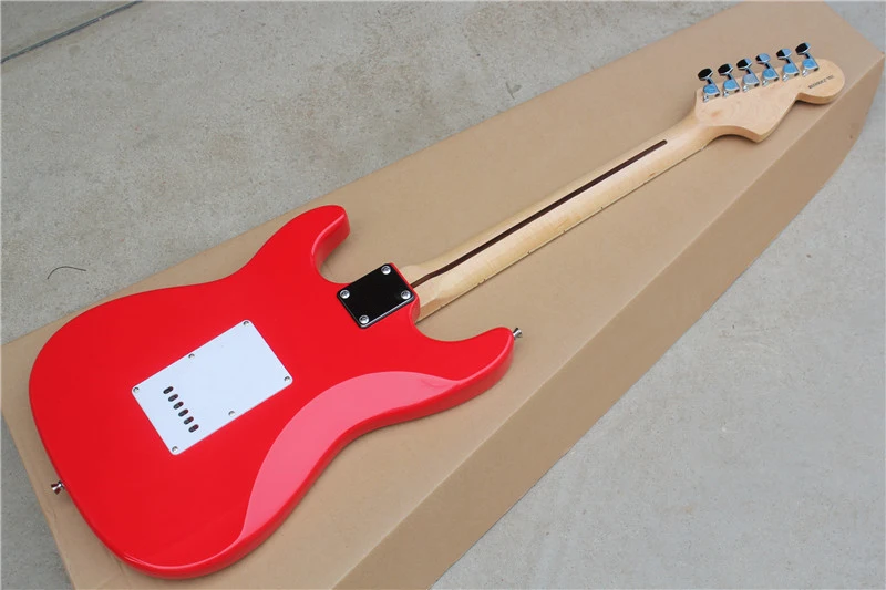 Фабричный магазин red body ST с подписью кленовый гриф 6 струн хромовое оборудование
