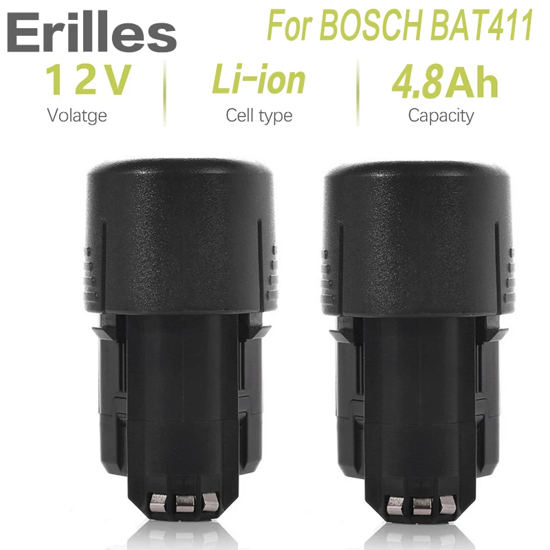 4800mAh10.8V аккумуляторная батарея 12V li ion BAT411 для BOSCH BAT412A BAT413A D 70745GOP 2607336013 2607336014 PS20 2 PS40