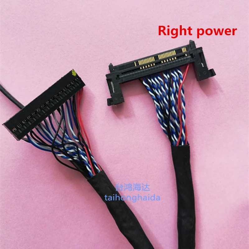 51pin 2ch 8-бит Универсальный LVDS кабель для samsung lg панель 55 см длина 2 Ch 8-бит 51PIN двойной 8 HD экран линия Универсальный ТВ