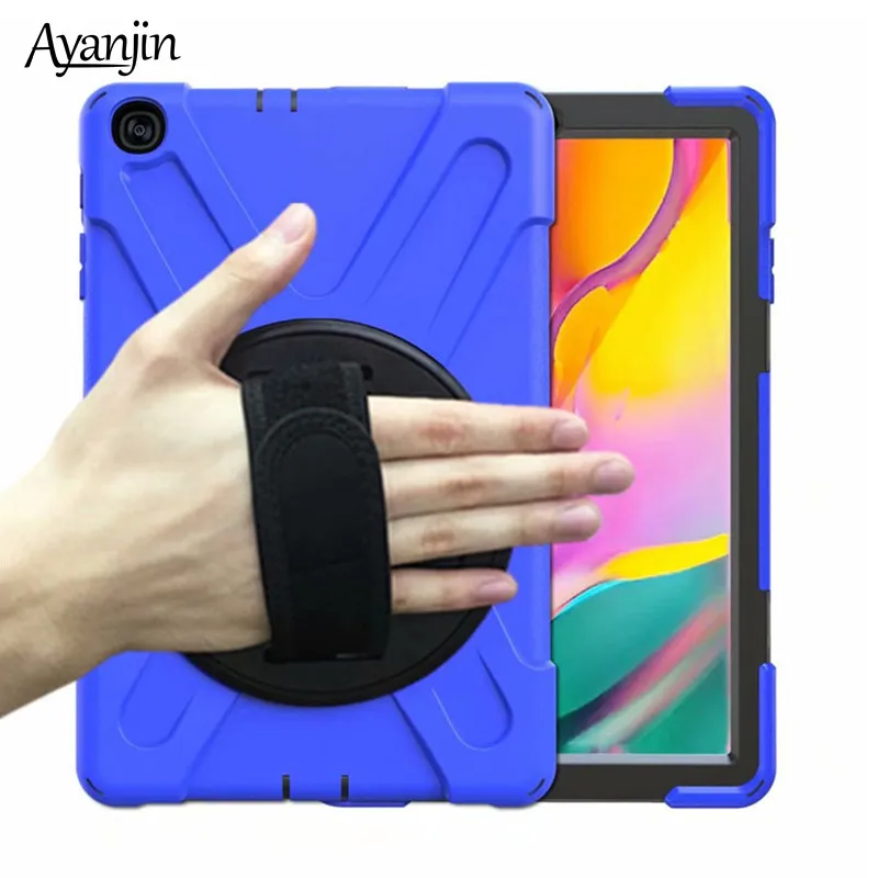 Чехол подставка с вращающимся ремешком на руку для samsung Galaxy Tab A 10 1 SM T510 T515 чехол 2019
