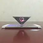4 шт. Универсальный 3D голографическая коробка голографический проектор смартфон рекламы витрина мобильного голограмма коробка Пирамида Дисплей Tablet P L7P8