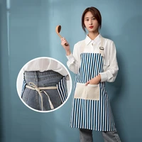 canvas apron for milk tea shopcakecoffee shop cleanhairdressing manicure painting fashion workwearonhome kitchen accessories