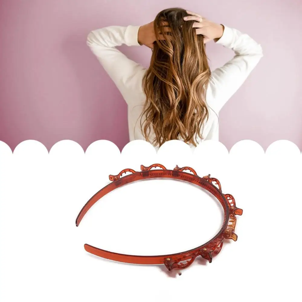 1 шт. удобная Легкая корейская мода двойная челка заколка для волос Женская