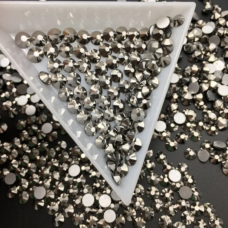 Хорошее качество гематит сделай сам страз кристалл ss3-ss34 без горячей фиксации для