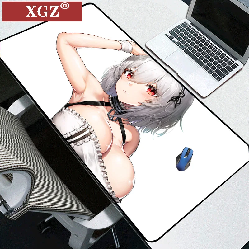 

XGZ Thickened Big Mouse Pad Cute Sexy Big Breasts Boys and Girls Office Pad 90x40cm Gamer Accessories Non-slip Mouse Pad Csgo