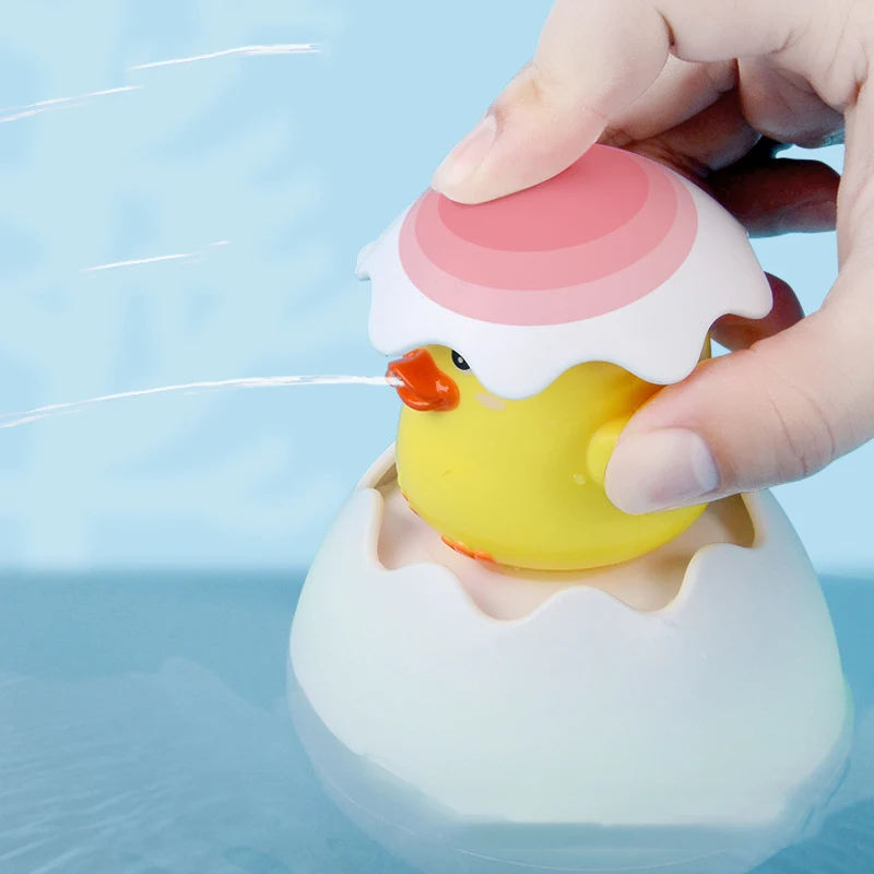 Детские Игрушки для ванны, милая желтая утка, водяные колеса, игрушечные пингвины, детский кран для купания, спрей для воды, инструмент, игрушка