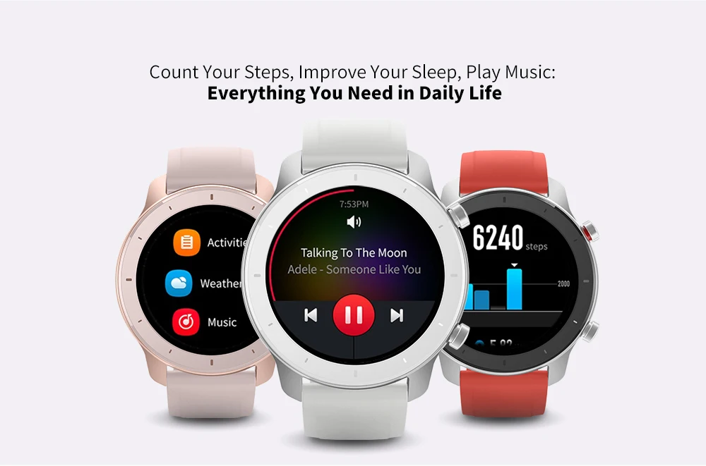 Глобальная версия Huami Amazfit GTR 42 мм умные часы водонепроницаемые умные часы 24 дня 42 мм gps и ГЛОНАСС сердечный ритм для Android IOS