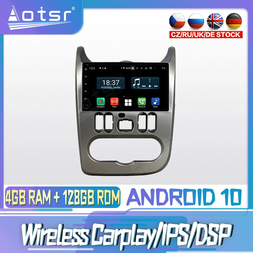 

Android 10 PX6 128G для RENAULT DUSTER 2011 - 2017 DVD GPS навигация Авто Радио стерео видео мультимедиа плеер головное устройство 2din