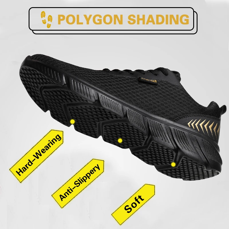 Men Sneakers Light Running Shoes For Breathable Lace Up Casual Comfortable Non-slip Walking Sports | Спорт и развлечения