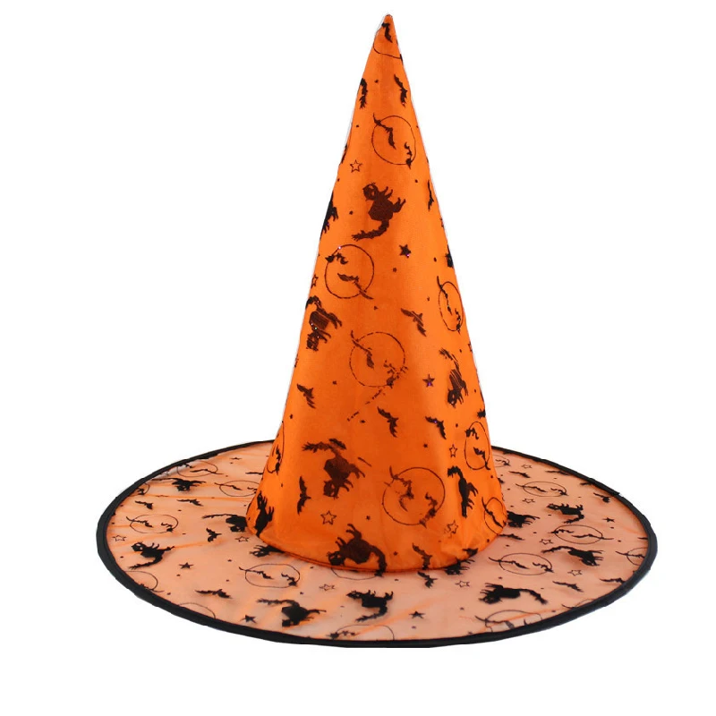Шапка-ведьма для детей и взрослых баскетбольная с лентой маскарада косплея