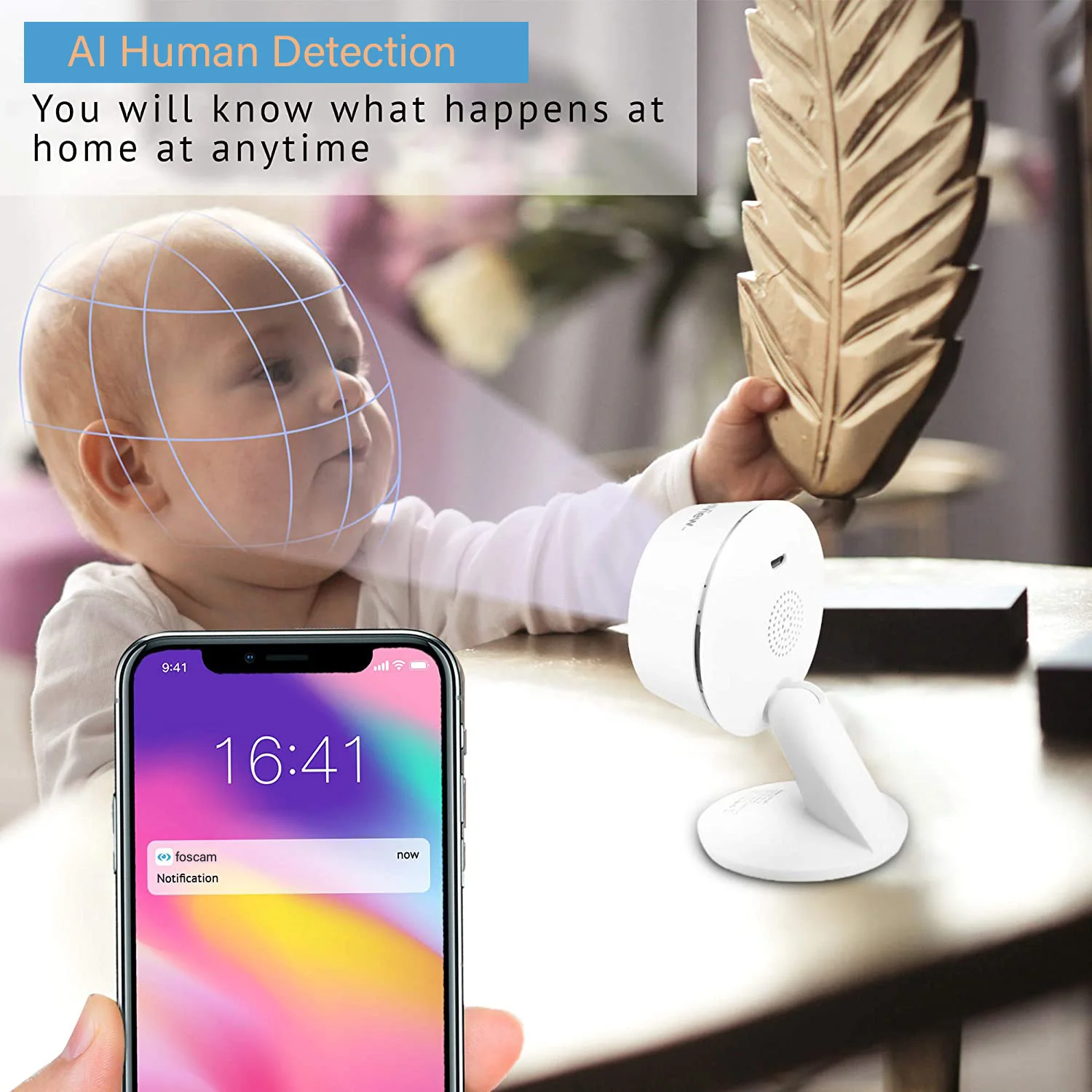 2MP двухдиапазонный Wi Fi ip камера безопасности Камера с AI человека обнаружения