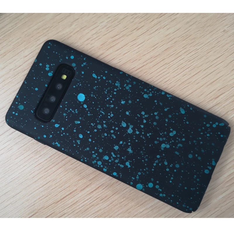 Матовые чехлы для samsung Galaxy S10 Plus S10 с 3D рисунком звезд, Жесткий Чехол из поликарбоната для samsung Galaxy S10+ чехол, Coque Capa