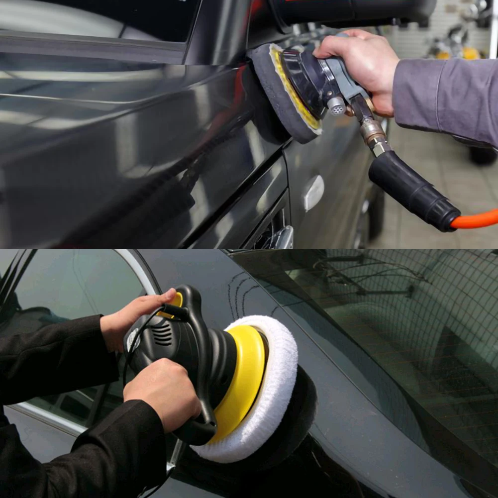 

8PCS 5-6Inch Car Polisher Pad Bonnet Soft Microfiber Polishing Bonnet Buffing Pad Cover for Car Polisher