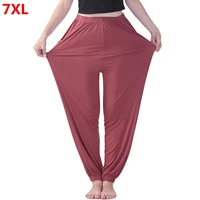 plus size dancing high waist elastic long plus size yoga track pants casual pants female home pajama pants 7xl 6xl 5xl