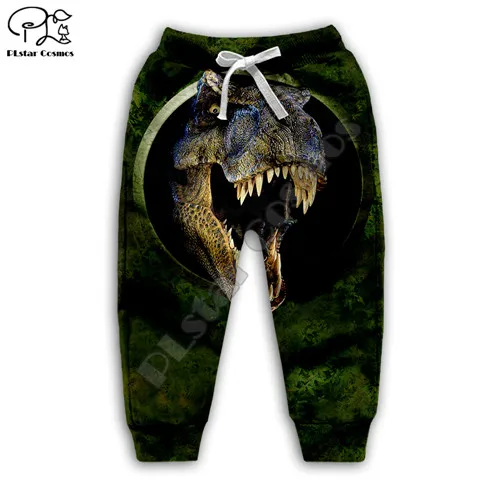 kids pants Детские толстовки с 3d принтом динозавра для маленьких мальчиков и девочек спортивный костюм с героями мультфильмов комплект детской одежды, милые толстовки футболки - Цвет: kids pants