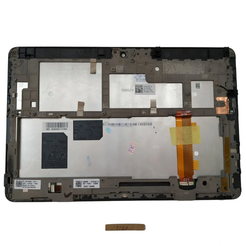 

10.8" LCD display Touch Screen panel Glass Digitizer Assembly replacement For Dell venue 11 pro 7140 T07G002 + Frame Bezel FHD