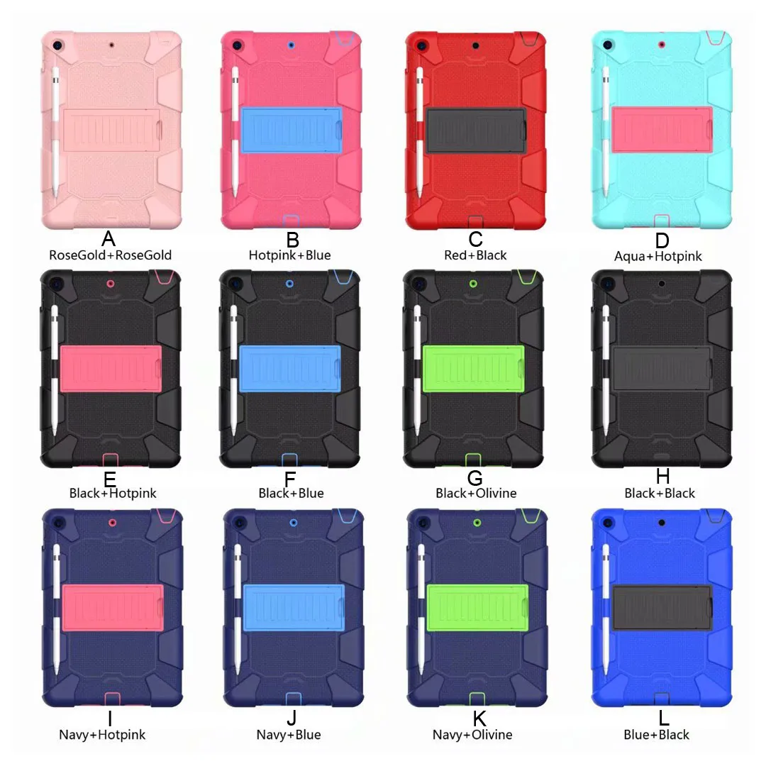 Shockproof Rubber Hard Stand Cover For iPad 7th Generation 10.2 2019 Case Heavy Duty Apple | Компьютеры и офис