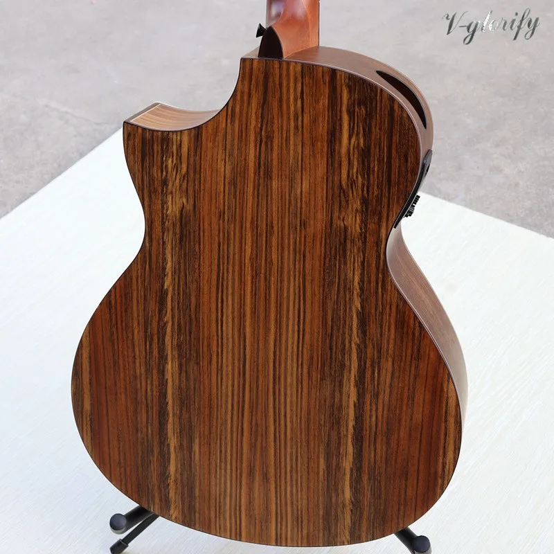 Полная hickory деревянная акустическая гитара с EQ, оптом/по индивидуальному заказу Гитары ra/китайский хорошего качества Гитары