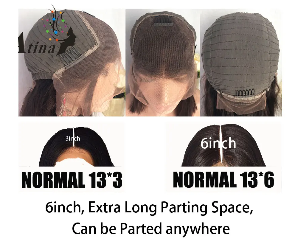 13*6 глубокий кружевной передний парик человеческих волос Омбре цвет