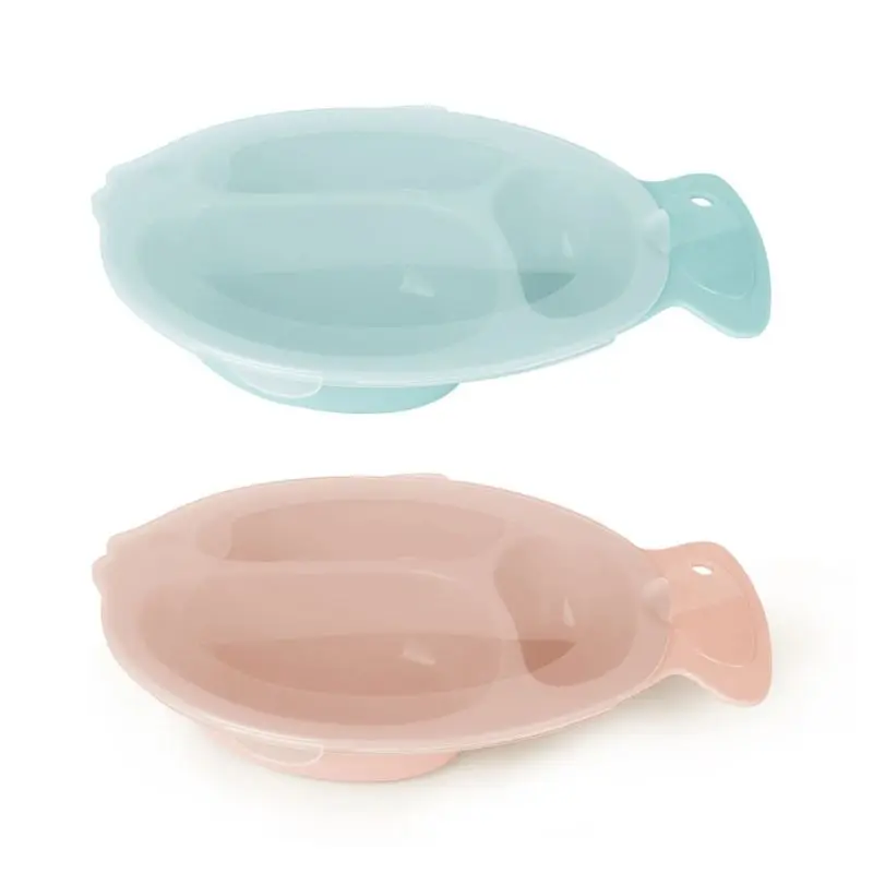 Детская посуда для кормления мультяшная рыба детские блюда обеденная