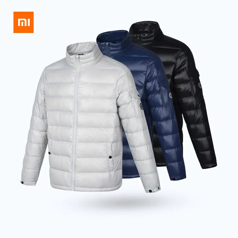 Новый Xiaomi Mijia ULEEMARK глянцевый легкий пуховик на гусином пуху 90% белый гусиный пух