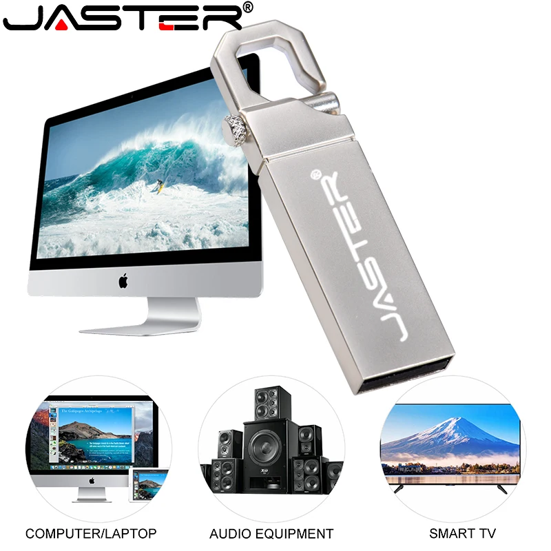 Металлическая USB флеш карта для ключей флешка с логотипом на заказ 8 ГБ 16 32 64 128 2 0
