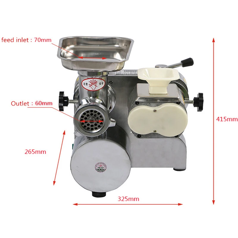 2020 Commercial Meat Slicer Grinder Stainless Steel Automatic 1500W Shredder Dicing Machine Electric Vegetable Cutte | Бытовая техника