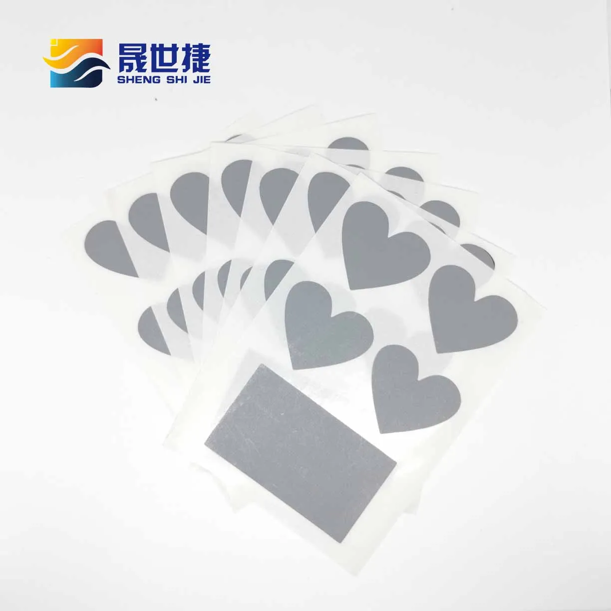 Shengshijie 50 листов, серая наклейка с защитой от царапин, s A лист из 4 шт. 28x32 мм, любовь с сердцем, 32x5 мм, наклейка, Обложка, карта, свадьба, бизнес