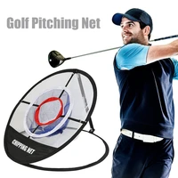 foldable golf practice net training aids cages 3 layer chipping hitting pitching for outdoor exercise sport ornaments