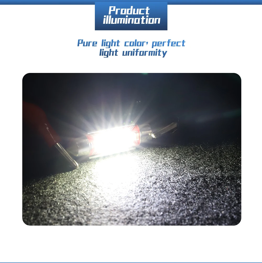 DXZ 2x 12V/24V Festoon 31mm 36mm 39mm 41mm Car LED Bulb 3535 chip Canbus C5W C10W NO ERROR Interior Light Dome Reading light | Автомобили