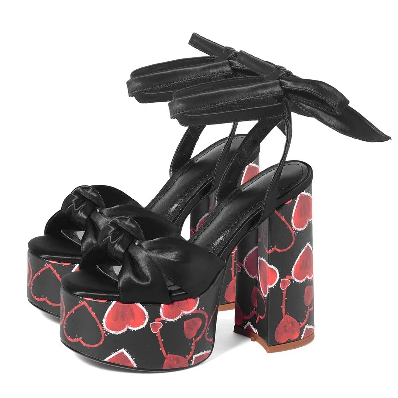 

Womens Sandals Platfrom Chunky High Heels Shoes 2021 Summer Peep Toe Ankle Strap Thick Heels Party Shoes Sandalia Feminina