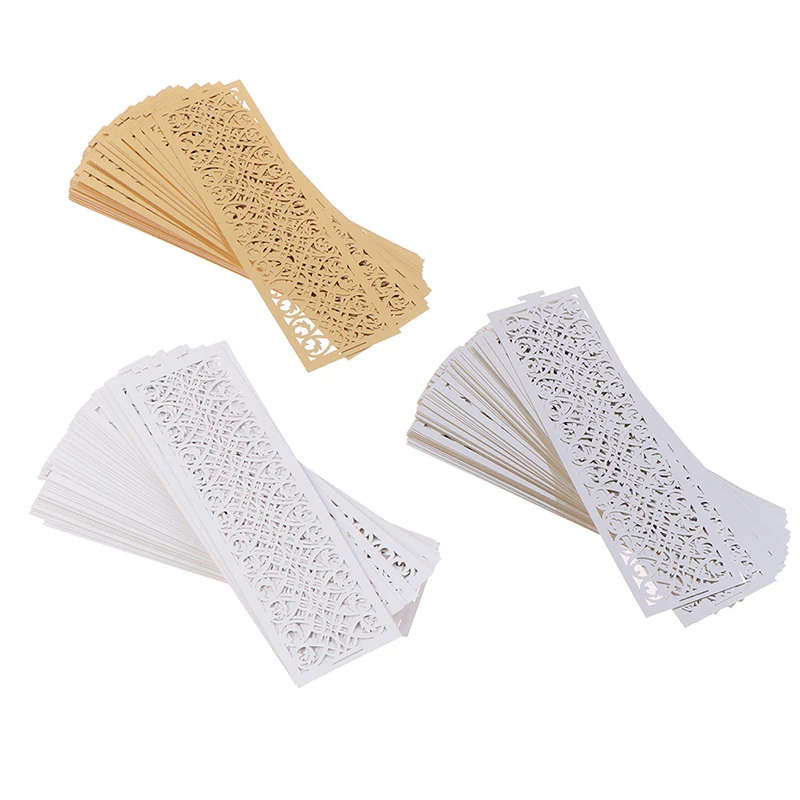 50 шт. бумажные кольца для салфеток с лазерной резкой | Дом и сад