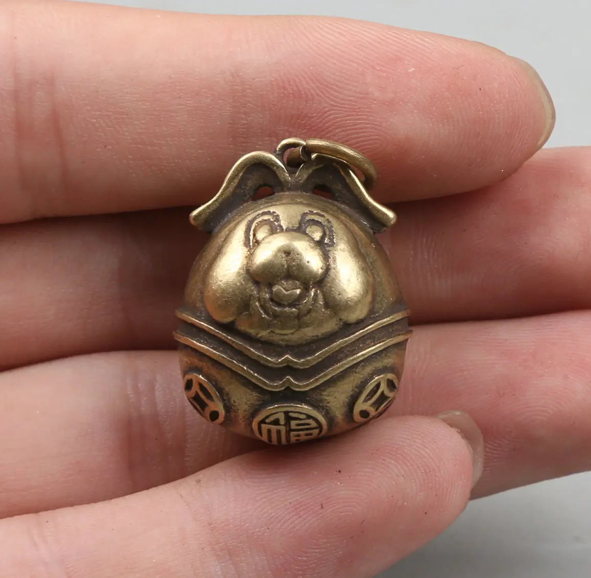 Коллекция редких китайских сувениров 26 мм/1 дюйм маленькие бронзовые изысканные