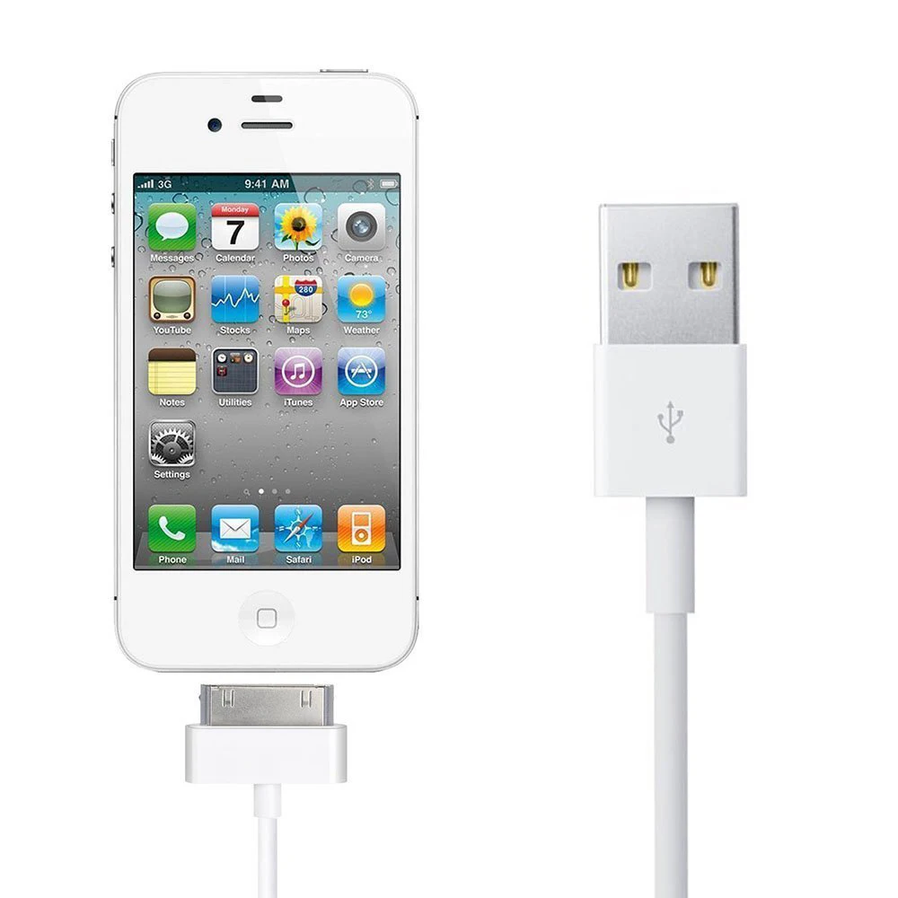 

5PCS Charging Cable for Iphone 4s 4 Ipod Nano Ipad 2 3 Iphone4s 30pin Data Cable Charger Cable Usb Charging Cavo Chargeur Cable