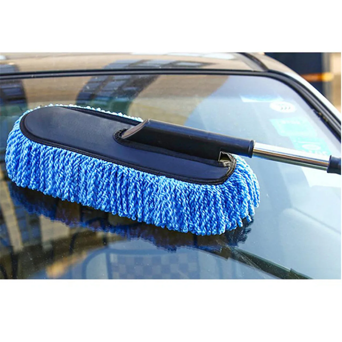 

Car Wash Brush Cleaning Mop Broom Adjustable Telescoping Long Handle Car Cleaning Tools Rotatable Brush