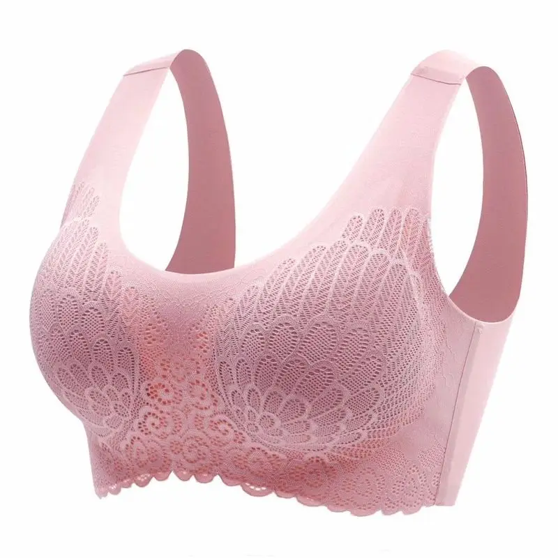 

Latex Underwear No Steel Rings Seamless Track Sleep Bra Bra Sexy Lace Sexy Vest
