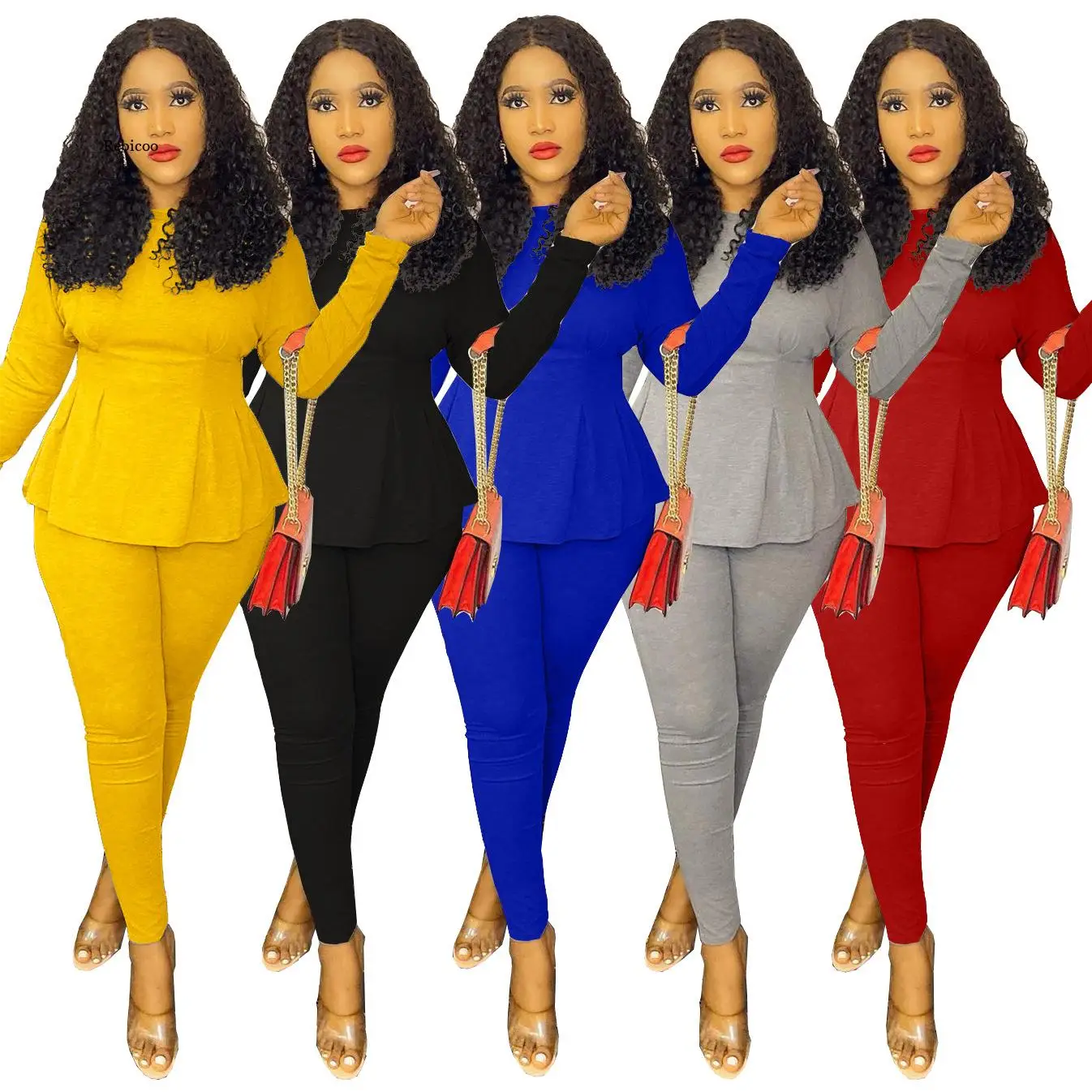 

Two Piece Set Tracksuit Women Autumn Clothes Long Sleeve Tops Pant Sweat Suit Lounge Wear Outfits Bodycon Matching Sets